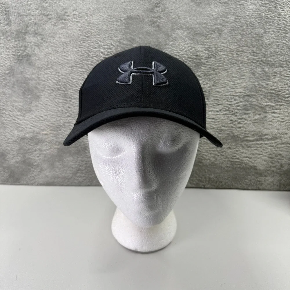Under Armour Youth Blitzing 3.0 Hat Black Embroidered Logo Cap XS/S 1305017